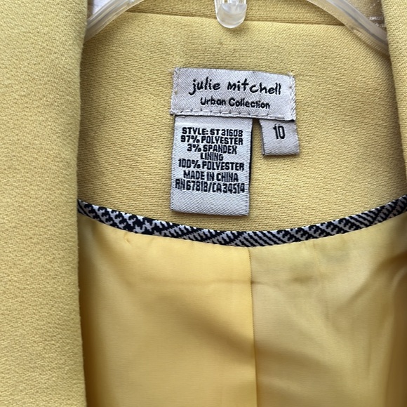 Julie Mitchell Urban Collection Polyester Jacket Size 10 - Picture 3 of 7